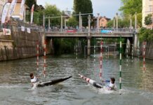 Join us at the canoe slalom parallel race in Ljubljana city centre!